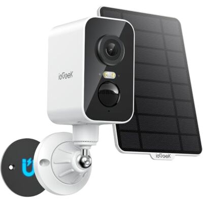 ieGeek 4G Magnética Camara Vigilancia Sim Exterior Solar, Sin WiFi-2K, 300°Pan, Batería 10000mAh, Detección Humana PIR & Sensor Movimiento, Visión Color, IP66, con Tarjeta SIM -Ideal Camping ieGeek 4G Magnética Camara Vigilancia Sim Exterior Solar, Sin WiFi-2K, 300°Pan, Batería 10000mAh, Detección Humana PIR & Sensor Movimiento, Visión Color, IP66, con Tarjeta SIM -Ideal Camping