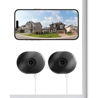 ZOSI Pack de 2 Cámara Vigilancia WiFi Interior 3MP Cámara Ventana para Seguridad Exterior, Detección de Persona/Vehículo, Visión Nocturna Color, 2.4/5GHz WiFi, Grabación 24/7, 2K C680 ZOSI Pack de 2 Cámara Vigilancia WiFi Interior 3MP Cámara Ventana para Seguridad Exterior, Detección de Persona/Vehículo, Visión Nocturna Color, 2.4/5GHz WiFi, Grabación 24/7, 2K C680