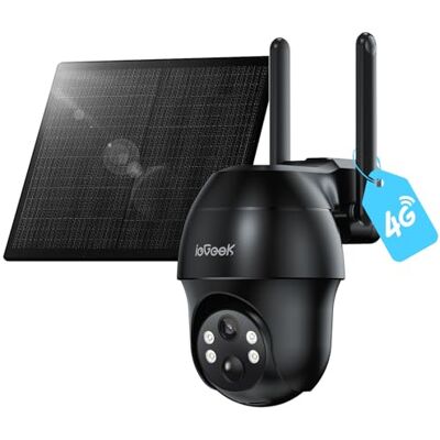 ieGeek 4G/3G LTE Camara de Vigilancia Solar Inalámbrica 2K 3MP ieGeek 4G/3G LTE Camara de Vigilancia Solar Inalámbrica 2K 3MP