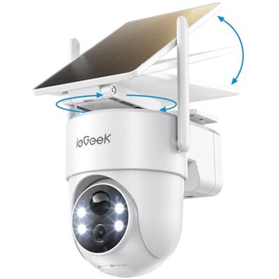 ieGeek 2K/3MP Camara Vigilancia WiFi Exterior Solar, 360° PTZ ieGeek 2K/3MP Camara Vigilancia WiFi Exterior Solar, 360° PTZ