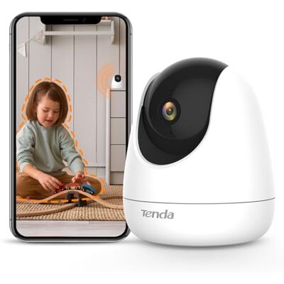 Tenda CP6 Cámara IP WiFi 360° PTZ Cámara de Vigilancia Camara Vigilancia WiFi Interior Dome 3MP (Visión Nocturna, Detección de Movimiento, Audio Doble, Vía Admite Tarjeta SD) Tenda CP6 Cámara IP WiFi 360° PTZ Cámara de Vigilancia Camara Vigilancia WiFi Interior Dome 3MP (Visión Nocturna, Detección de Movimiento, Audio Doble, Vía Admite Tarjeta SD)