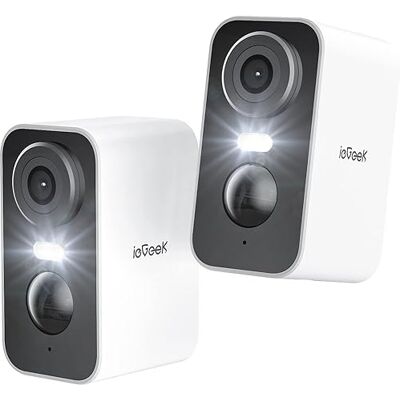 ieGeek 2K Camara Vigilancia WiFi Exterior/Interior sin Cables (2 pcs) ieGeek 2K Camara Vigilancia WiFi Exterior/Interior sin Cables (2 pcs)