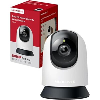 MERCUSYS MC200 Cámara vigilancia WiFi Interior 360° 1080p, visión Nocturna, notificaciones en Tiempo Real, detección de Personas, Seguimiento Movimiento, Compatible con Alexa MERCUSYS MC200 Cámara vigilancia WiFi Interior 360° 1080p, visión Nocturna, notificaciones en Tiempo Real, detección de Personas, Seguimiento Movimiento, Compatible con Alexa