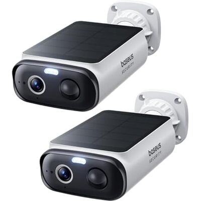 Baseus Security S1 Lite Cámara de Seguridad para Exteriores, batería Solar, Wi-Fi, Resistente a la Intemperie IP67, cámara de vigilancia, inalámbrica, Exterior, 2K 135°, visión Nocturna en Color, sin Baseus Security S1 Lite Cámara de Seguridad para Exteriores, batería Solar, Wi-Fi, Resistente a la Intemperie IP67, cámara de vigilancia, inalámbrica, Exterior, 2K 135°, visión Nocturna en Color, sin