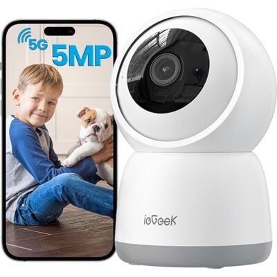 ieGeek 5MP Câmara de vigilância WiFi Interior 2,4/5 GHz 360 ° PTZ ieGeek 5MP Câmara de vigilância WiFi Interior 2,4/5 GHz 360 ° PTZ