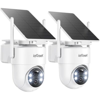 ieGeek 2K/3MP Camara Vigilancia WiFi Exterior Solar, 360° PTZ(2pcs) ieGeek 2K/3MP Camara Vigilancia WiFi Exterior Solar, 360° PTZ(2pcs)