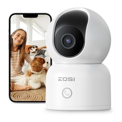 ZOSI C518 1080p Cámara de Vigilancia WiFi Interior para Bebé/Mascota, Detección y Seguimiento de Persona, Visión Nocturna, Audio Bidireccional, 2.4G/5G WiFi ZOSI C518 1080p Cámara de Vigilancia WiFi Interior para Bebé/Mascota, Detección y Seguimiento de Persona, Visión Nocturna, Audio Bidireccional, 2.4G/5G WiFi