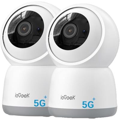 ieGeek 2.4/5GHz Cámara Vigilancia WiFi Interior 2K 360°PTZ, 2Pack ieGeek 2.4/5GHz Cámara Vigilancia WiFi Interior 2K 360°PTZ, 2Pack