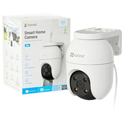 EZVIZ Cámara Vigilancia WiFi Exterior 360°,1080P Cámara IP de Seguridad,Visión Nocturna a Color,Detección IA de Personas,Seguimiento Zoom Auto,Audio Bidireccional,Sirena, Alexa/Google,C8c 2MP EZVIZ Cámara Vigilancia WiFi Exterior 360°,1080P Cámara IP de Seguridad,Visión Nocturna a Color,Detección IA de Personas,Seguimiento Zoom Auto,Audio Bidireccional,Sirena, Alexa/Google,C8c 2MP