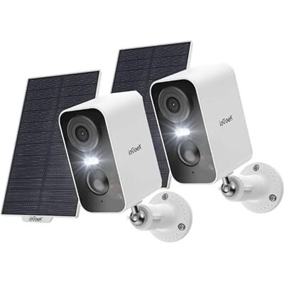 ieGeek 2K Camara Vigilancia WiFi Exterior Solar, 5200mAh(2 pcs) ieGeek 2K Camara Vigilancia WiFi Exterior Solar, 5200mAh(2 pcs)