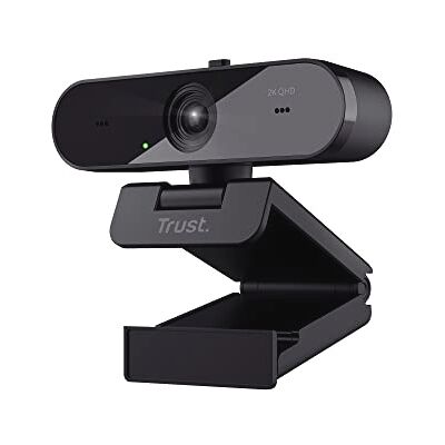 Trust Taxon Webcam 2K QHD, 85% Plástico Reciclado, Cámara Web 2560x1440p, Filtro de Privacidad, Enfoque Automático, 2 Micrófonos, Web Camera PC para Teams, Zoom, Ordenador Portátil, Mac Trust Taxon Webcam 2K QHD, 85% Plástico Reciclado, Cámara Web 2560x1440p, Filtro de Privacidad, Enfoque Automático, 2 Micrófonos, Web Camera PC para Teams, Zoom, Ordenador Portátil, Mac