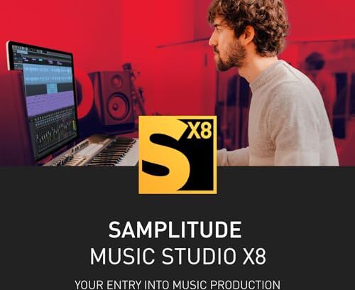 SAMPLITUDE Music Studio X8 - Entrada en el mundo de MAGIX Pro Audio   Software de audio   Programa de música   para PC con Windows 10/11   1 licencia completa en una práctica caja de envío