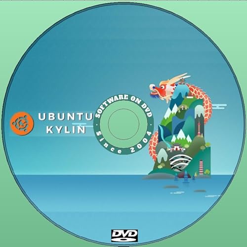 Software on DVD Última versión nueva del sistema operativo Ubuntu Kylin Linux para PC en DVD