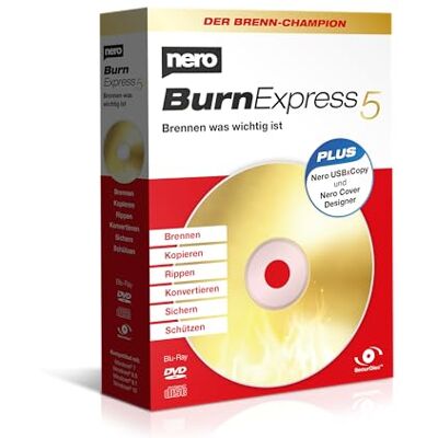 Ahead Burn Express 5 Grabar Copiar Ripear Convertir Copia de seguridad Proteger para películas, fotos, música y datos 1 PC Windows 11 / 10 / 8 / 7 Ahead Burn Express 5 Grabar Copiar Ripear Convertir Copia de seguridad Proteger para películas, fotos, música y datos 1 PC Windows 11 / 10 / 8 / 7