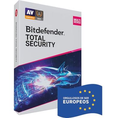 Bitdefender Total Security 10 dispositivos 2 años PC/MAC/Móvil Código de activación enviado por correo postal Bitdefender Total Security 10 dispositivos 2 años PC/MAC/Móvil Código de activación enviado por correo postal
