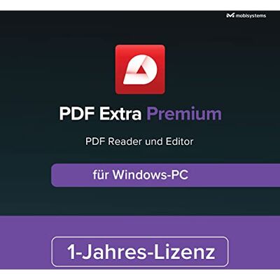 MobiSystems PDF Extra Premium Editor PDF Profesional Editar, Proteger, Comentar, Convertir, Rellenar y Firmar PDFs para 1 PC con Windows / 1 Año de Licencia MobiSystems PDF Extra Premium Editor PDF Profesional Editar, Proteger, Comentar, Convertir, Rellenar y Firmar PDFs para 1 PC con Windows / 1 Año de Licencia