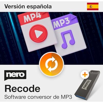 Ahead Software de conversión de MP3 en memoria USB Convertidor de MP3 Vídeo (MP4, MPEG, VOB, DAT) y Audio (MP3, WAV, FLAC, MP2) Convertidor para Windows 11/10/8/7 1 PC Licencia ilimitada Ahead Software de conversión de MP3 en memoria USB Convertidor de MP3 Vídeo (MP4, MPEG, VOB, DAT) y Audio (MP3, WAV, FLAC, MP2) Convertidor para Windows 11/10/8/7 1 PC Licencia ilimitada