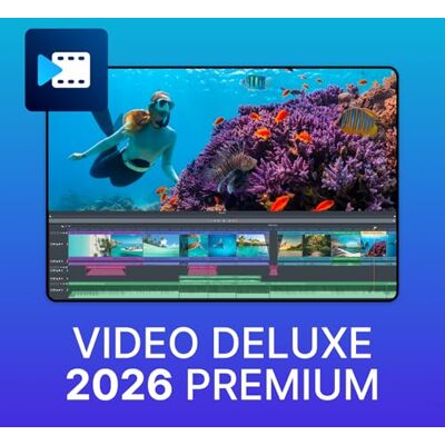 Magix Video deluxe Premium 2026 Edición de vídeo para todos Programa de edición de vídeo Programa de montaje de vídeo Para PC con Windows 10/11 1 licencia de descarga para 2 dispositivos Magix Video deluxe Premium 2026 Edición de vídeo para todos Programa de edición de vídeo Programa de montaje de vídeo Para PC con Windows 10/11 1 licencia de descarga para 2 dispositivos