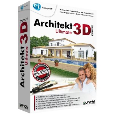 Avanquest Software Avanquest Architekt 3D X5 Ultimate Software de diseño automatizado (CAD) (DEU, 4500 MB, 512 MB, 1 Ghz Intel Pentium) Avanquest Software Avanquest Architekt 3D X5 Ultimate Software de diseño automatizado (CAD) (DEU, 4500 MB, 512 MB, 1 Ghz Intel Pentium)