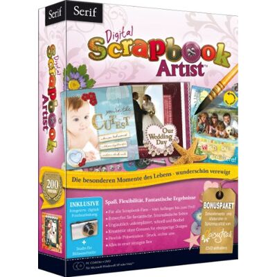 Avanquest Software Avanquest Serif Digital Scrapbook Artist Software de gráficos (Windows XP, Windows Vista 32-bit, Windows Vista 64-bit, Windows 7, 512 MB, 830 GB, DEU) Avanquest Software Avanquest Serif Digital Scrapbook Artist Software de gráficos (Windows XP, Windows Vista 32-bit, Windows Vista 64-bit, Windows 7, 512 MB, 830 GB, DEU)
