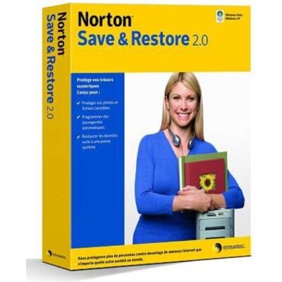 Symantec Norton™ Save & Restore 2.0 (FR) Retail Software de reserva y recuperación (1 usuario(s), FL, Win, 160 MB, Intel Pentium 300MHz, 512 MB) Symantec Norton™ Save & Restore 2.0 (FR) Retail Software de reserva y recuperación (1 usuario(s), FL, Win, 160 MB, Intel Pentium 300MHz, 512 MB)