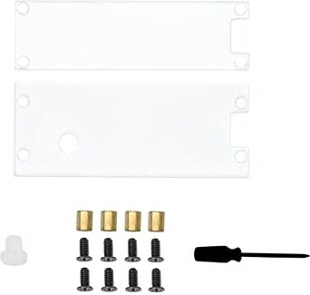 Ingcool Estuche Acrílico para Raspberry Pi Pico, Protección de Doble Cara, con Tapa de Botón, Encabezadores/Conectores Todavía Accesibles, Compatible con Expansor/Protoboard (Solo Estuche)