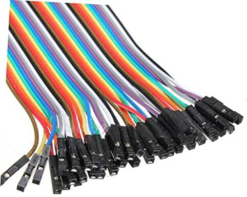 FUOYLOO 40 Piezas Cables De Puente Cm Accesorios para Protoboard Cables De Placa De Pruebas Macho a Macho Cable De Alambre Puente De Placa De Pruebas Macho a Macho Equipo 10cm Línea