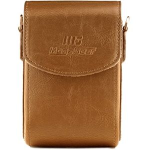 MegaGear WB350F Funda de Piel con Correa, Color marrón Claro MegaGear WB350F Funda de Piel con Correa, Color marrón Claro