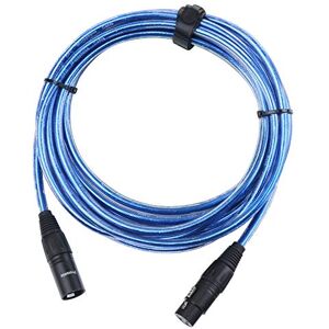 Pronomic XFXM-Blue-5 Cable Micrófono 5m, XLR hembra 3 polos a XLR macho 3 polos, conector soldado a mano, resistente a ácidos y aceites, alivio de tensión, color azul metálico. Pronomic XFXM-Blue-5 Cable Micrófono 5m, XLR hembra 3 polos a XLR macho 3 polos, conector soldado a mano, resistente a ácidos y aceites, alivio de tensión, color azul metálico.