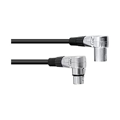 Omnitronic Cable XLR 3 Pines 3 m 90 °), color negro Omnitronic Cable XLR 3 Pines 3 m 90 °), color negro