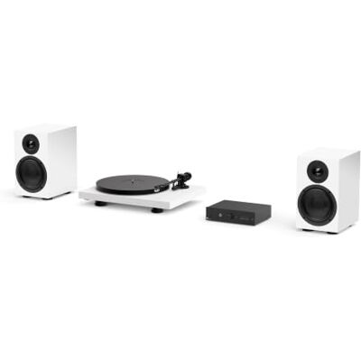 Pro-Ject Colourful Audio System 2, set con tocadiscos, blanco mate Tocadiscos, amplificador y altavoces en un solo set, en ocho acabados, con cable para altavoces y pies amortiguadores Pro-Ject Colourful Audio System 2, set con tocadiscos, blanco mate Tocadiscos, amplificador y altavoces en un solo set, en ocho acabados, con cable para altavoces y pies amortiguadores