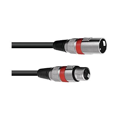 Omnitronic XLR de 3 pines cable 1.5m bk/rd Omnitronic XLR de 3 pines cable 1.5m bk/rd