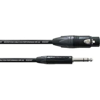 Cable de audio XLR y jack Cordial - 2,5m - Negro Cable de audio XLR y jack Cordial - 2,5m - Negro