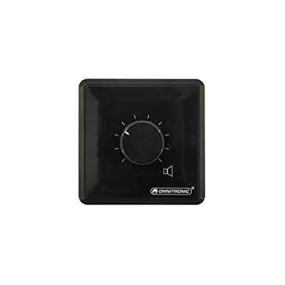 Omnitronic Controlador de Volumen PA 5 W BK estéreo Omnitronic Controlador de Volumen PA 5 W BK estéreo