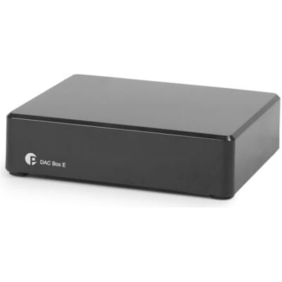 Pro-Ject DAC Box E, convertidor D/A 24 bits, coaxial, óptico, negro 24 bits/192 kHz, entrada coaxial y óptica, circuito SMD, componentes de bajo ruido, blindaje metálico interno Pro-Ject DAC Box E, convertidor D/A 24 bits, coaxial, óptico, negro 24 bits/192 kHz, entrada coaxial y óptica, circuito SMD, componentes de bajo ruido, blindaje metálico interno