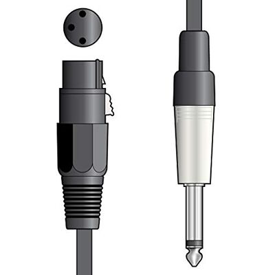 Citronic Chord XF-M6J150BK Cable XLRF a conector mono (1,5 m), color negro Citronic Chord XF-M6J150BK Cable XLRF a conector mono (1,5 m), color negro