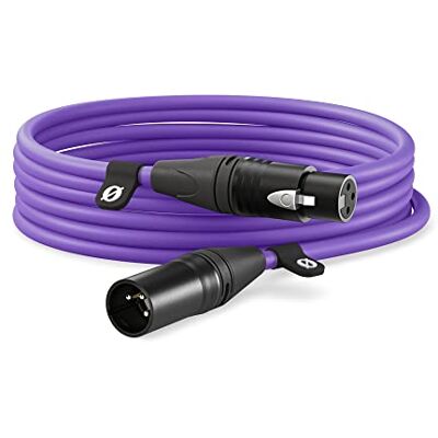 RØDE XLR-6 Cable XLR Premium XLR-6 (6m, morado) Cable XLR de 20 pies con conectores Neutrik y cableado Canare para micrófonos, mezcladores y RODECaster Pro II RØDE XLR-6 Cable XLR Premium XLR-6 (6m, morado) Cable XLR de 20 pies con conectores Neutrik y cableado Canare para micrófonos, mezcladores y RODECaster Pro II
