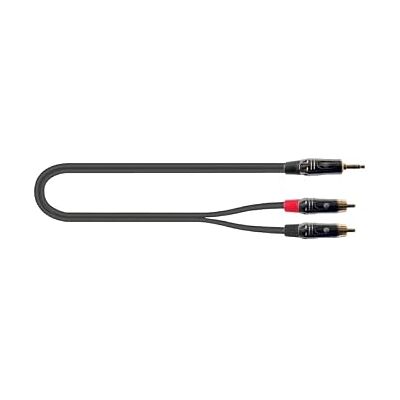 QUIK LOK Quiklok ITST-J352RCA-3 Cable de audio italiano estándar minijack estéreo (2 x RCA 3 m) QUIK LOK Quiklok ITST-J352RCA-3 Cable de audio italiano estándar minijack estéreo (2 x RCA 3 m)
