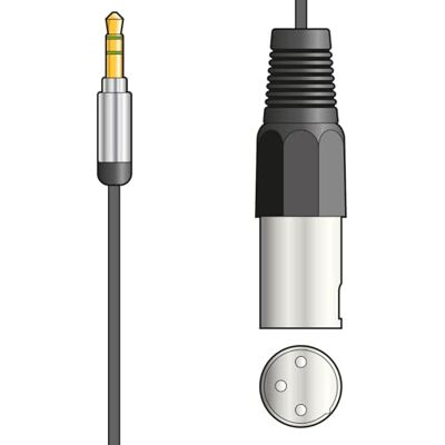 Citronic chord Stereo minijack to Mono channel lead Citronic chord Stereo minijack to Mono channel lead