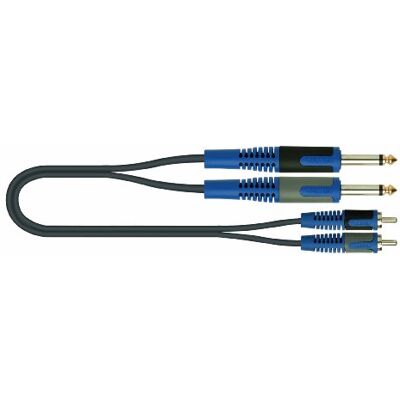 QUIK LOK Roksolid Cable jack a RCA (2 conectores mono de 6,3 mm a 2 conectores Phono, 5 m) (B0081XDFVY) QUIK LOK Roksolid Cable jack a RCA (2 conectores mono de 6,3 mm a 2 conectores Phono, 5 m) (B0081XDFVY)