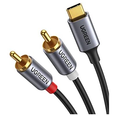 UGREEN Cable USB C a 2 RCA DAC Chip HiFi Audio Estéreo (1.5 M) Compatible con iPad Pro Galaxy S23 Pixel Nord PC PS5 PS4 Amplificador HDTV Home Cinema UGREEN Cable USB C a 2 RCA DAC Chip HiFi Audio Estéreo (1.5 M) Compatible con iPad Pro Galaxy S23 Pixel Nord PC PS5 PS4 Amplificador HDTV Home Cinema