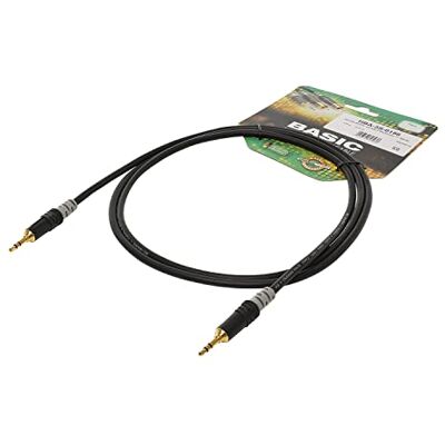 Hicon Sommer Cable HBA-3S-0030 Cable de conexión de Audio (1 Conector Jack de 3,5 mm, 1 x 0,30 m), Color Negro Hicon Sommer Cable HBA-3S-0030 Cable de conexión de Audio (1 Conector Jack de 3,5 mm, 1 x 0,30 m), Color Negro