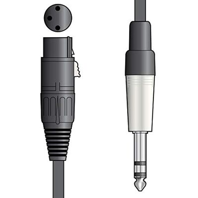 Citronic Chord XF-S6J600 Cable de conector XLRF de 6 m a conector TRS de 6,3 mm Citronic Chord XF-S6J600 Cable de conector XLRF de 6 m a conector TRS de 6,3 mm