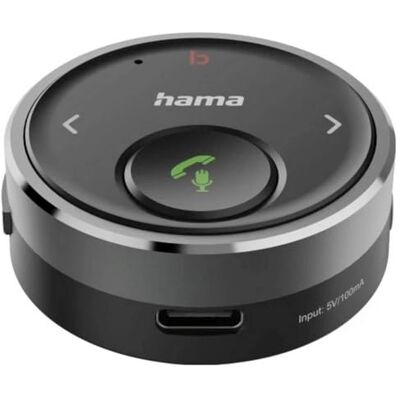 Hama Adaptador Bluetooth para coche para entrada AUX con amplificador de graves con batería Hama Adaptador Bluetooth para coche para entrada AUX con amplificador de graves con batería