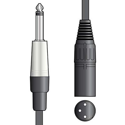 Citronic Chord M6J-XM300 Cable mono de 3 m a XLRM (6,3 mm) Citronic Chord M6J-XM300 Cable mono de 3 m a XLRM (6,3 mm)