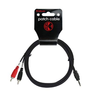 Kirlin Cable Audio Ye-364-0.15mm Mini Jack M 2 Rca , Modelo , Color Negro Kirlin Cable Audio Ye-364-0.15mm Mini Jack M 2 Rca , Modelo , Color Negro
