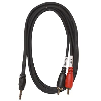 Kirlin Cable Audio Ye-364-1.5M Mini Jack M- 2 Rca Negro 01.-001 Kirlin Cable Audio Ye-364-1.5M Mini Jack M- 2 Rca Negro 01.-001