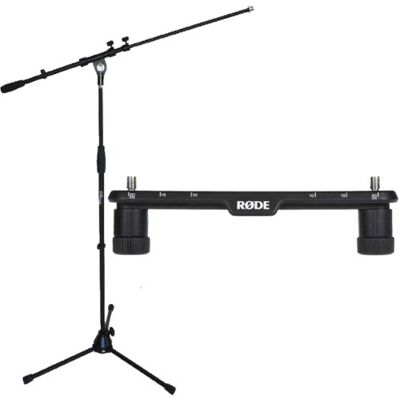 RØDE Rode Stereo Bar SB20 Barra estéreo para micrófono (incluye soporte para micrófono Keepdrum RØDE Rode Stereo Bar SB20 Barra estéreo para micrófono (incluye soporte para micrófono Keepdrum