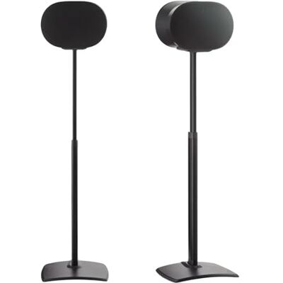 Sanus WSSE3A2-B2 Soportes de Altavoz para Sonos Era 300, Negro, Aluminio, 17 Pulgadas de Altura Ajustable, gestión de Cables, Capacidad de Carga de 13 Libras, número de Pieza: WSSE3A2-B2 Sanus WSSE3A2-B2 Soportes de Altavoz para Sonos Era 300, Negro, Aluminio, 17 Pulgadas de Altura Ajustable, gestión de Cables, Capacidad de Carga de 13 Libras, número de Pieza: WSSE3A2-B2