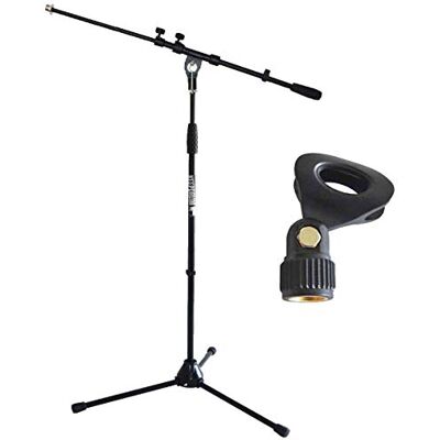 keepdrum Pie de micrófono con jirafa y soporte de metal y pinza (negro) keepdrum Pie de micrófono con jirafa y soporte de metal y pinza (negro)